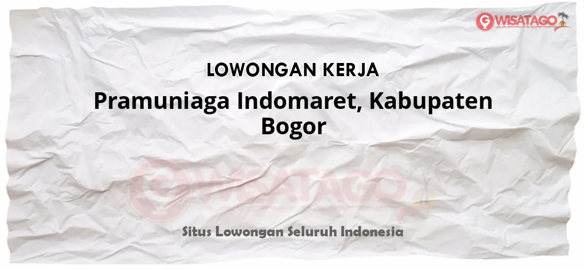 Pramuniaga Indomaret, Kabupaten Bogor, melayani pelanggan