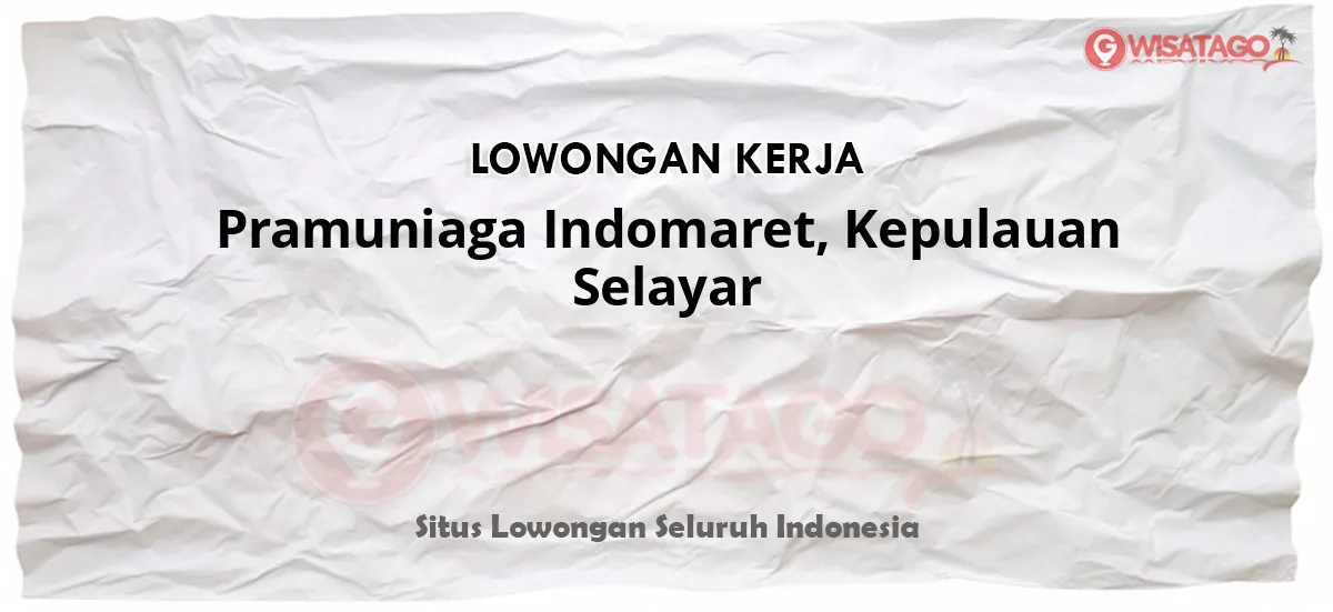 Pramuniaga Indomaret, Kepulauan Selayar ramah.