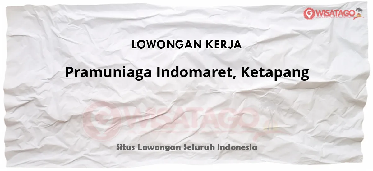 Pramuniaga Indomaret, Ketapang, siap melayani.
