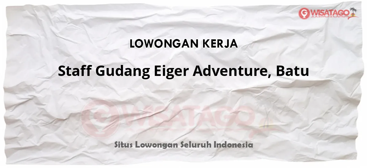 Staff Gudang Eiger Adventure, Batu bekerja