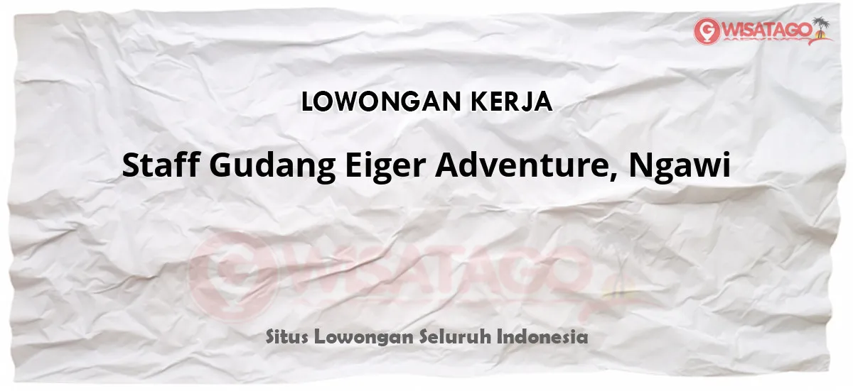 Staff Gudang Eiger Adventure, Ngawi bekerja
